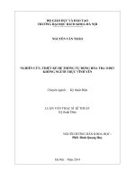 Nghiên cứu, thiết kế hệ thống tự động hóa trạm biến áp 110kv không người trực vĩnh yên