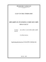Điều khiển số vị trí, tốc độ động cơ điện một chiều dùng vi xử lý 
