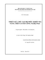 Thiết kế, chế tạo bộ điều khiển đa năng trên cơ sở công nghệ PSoC 
