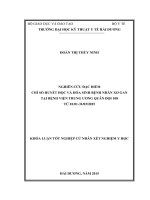 Nghiên cứu đặc điểm chỉ số huyết học và hóa sinh bệnh nhân xơ gan tại bệnh viện trung ương quân đội 108 từ 01 01  31 03 2015 