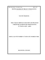 Thực trạng nhiễm ký sinh trùng đường ruột ở bệnh nhi tại bệnh viện nhi hải dương từ tháng 4 2015 – 6 2015 