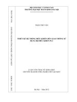 Thiết kế hệ thống điều khiển đèn giao thông sử dụng bộ điều khiển plc 