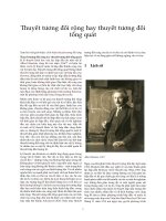 Thuyết tương đối rộng hay thuyết tương đối tổng quát