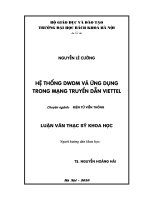 Hệ thống dwdm và ứng dụng trong mạng truyền dẫn viettel