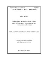 Khảo sát giá trị của cystatin c trong  chẩn đoán bệnh suy thận tại bệnh viện  trung ương quân đội 108 