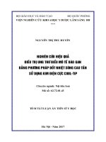 Nghiên cứu hiệu quả điều trị ung thư biểu mô tế bào gan bằng phương pháp đốt nhiệt sóng cao tần sử dụng kim điện cực Cool-tip (TT)