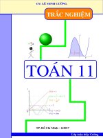 trắc nghiệm toán 11 Chuyên đề đạo hàm lê minh cường