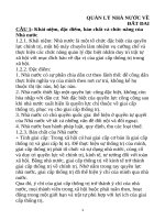 ĐỀ CƯƠNG QUẢN LÝ NHÀ NƯỚC VỀ ĐẤT ĐAI