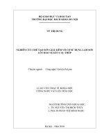 Nghiên cứu chế tạo sơn giàu kẽm vô cơ sử dụng làm sơn lót bảo về kết cấu thép 