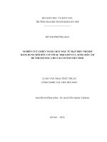Nghiên cứu chiết tách chất màu từ hạt điều nhuộm bằng dung môi hữu cơ với sự trợ giúp của sóng siêu âm để nhuộm màu cho vải cotton dệt thoi 