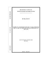Nghiên cứu thành phần hóa học và hoạt tính sinh học của rễ cây chóc máu (salacia chinensis l ) ở việt nam 