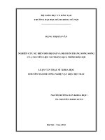 Nghiên cứu sự biến đổi độ dài và độ duỗi thẳng song song của nguyên liệu xơ trong quá trình kéo sợi 
