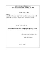 Nghiên cứu hoàn thiện mẫu cơ sở của trang phục nữ giới việt nam phục vụ sản xuất may công nghiệp 
