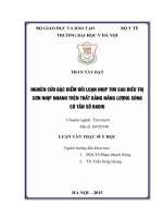 Nghiên cứu đặc điểm rối loạn nhịp tim sau điều trị cơn nhịp nhanh trên thất bằng năng lượng sóng có tần số radio 