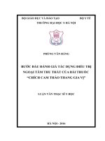 Bước đầu đánh giá tác dụng điều trị ngoại tâm thu thất của bài thuốc chích cam thảo thang gia vị 