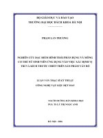 Nghiên cứu đặc điểm hình thái phần bụng và phần mông cơ thể nữ sinh viên ứng dụng vào việc xác định vị trí và kích thước chiết trên sản phẩm váy bó 