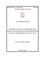 Đặc điểm lâm sàng và kết quả điều trị viêm da quanh miệng bằng bễi metronidazol dạng gel phối hợp với uống doxycyclin 