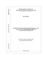 Nghiên cứu điều chế diamoni photphat (DAP) 18 46 0 từ axit photphoric trích ly của nhà máy DAP đình vũ 