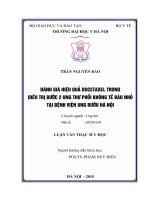 Đánh giá hiệu quả docetaxel trong điều trị bước 2 ung thư phổi không tế bào nhỏ tại bệnh viện ung bướu hà nội 