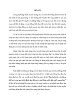 Tiểu luận môn các đảng chính trị trên thế giớ sự phát triển và những bài học trong quá trình lãnh đạo đất nước của đảng nhân dân cách mạng lào