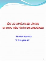 Đề Tài ĐỘNG LỰC LÀM VIỆC CỦA ĐDV LÂM SÀNG