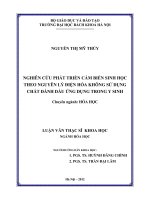 Nghiên cứu phát triển cảm biến sinh học theo nguyên lý điện hóa không sử dụng chất đánh dấu ứng dụng trong y sinh1 