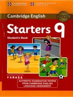 Starters 9 students book