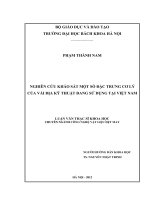 Nghiên cứu khảo sát một số đặc trưng cơ lý của vải địa kỹ thuật đang sử dụng tại việt nam 
