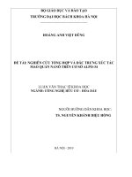 Nghiên cứu tổng hợp và đặc trưng xúc tác mao quản nano trên cơ sở AlPO   34 