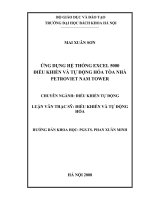 Ứng dụng hệ thống excel 5000 điều khiển và tự động hoá toà nhà petrovietnam tower 