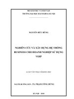 Nghiên cứu, thiết kế và xây dựng hệ thống thoại doanh nghiệp sử dụng VoIP 