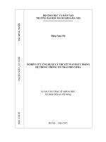 Nghiên cứu ứng dụng lý thuyết wavelet trong hệ thống thông tin trải phổ CDMA 
