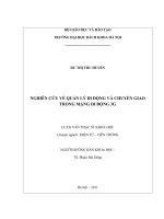 Nghiên cứu về quản lý di động và chuyển giao trong mạng di động 3g 
