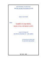Nghiên cứu hệ thống mạng cung cấp dịch vụ IPTV 