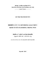 Nghiên cứu và mô phỏng giao thức định tuyến flooding trong WSN 
