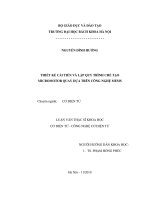 Thiết kế cải tiến và lập quy trình chế tạo micromotor quay dựa trên công nghệ mems 