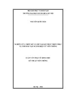 Nghiên cứu, thiết kế và chế tạo KIT phát triển phục vụ cho đào tạo ngành điện tử viễn thông 