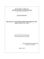 Multicast và giải pháp triển khai dịch vụ IPTV trong mạng của VNPT 