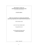 Nghiên cứu sự ảnh hưởng của các thông số công nghệ đến độ chính xác gia công khi tiện cao tốc vật liệu SUS304 trên máy tiện CNC 