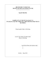Nghiên cứu lý thuyết wavelet và ứng dụng loại trừ nhiễu dựa trên phương pháp tối ưu hệ thống 