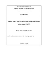 Những thách thức và tối ưu quá trình chuyển giao trong mạng UMTS 