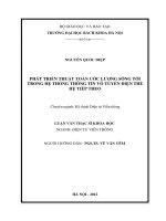 Phát triển thuật toán ước lượng sóng tới trong hệ thống thông tin vô tuyến điện thế hệ tiếp theo 
