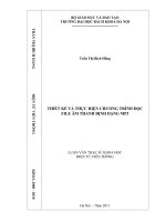 Thiết kế và thực hiện chương trình đọc file âm thanh định dạng MP3 