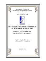 Quy hoạch mạng vô tuyến trong hệ thống 3g sử dụng công nghệ WCDMA 