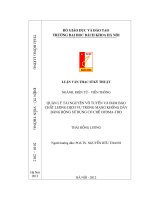 Quản lý tài nguyên vô tuyến và đảm bảo chất lượng dịch vụ trong mạng không dây băng rộng sử dụng cơ chế OFDMA   TDD 