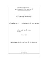 Ứng dụng công nghệ nhúng cho hệ thống quản lý chấm công 
