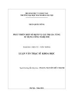 Phát triển một số dịch vụ giá trị gia tăng sử dụng công nghệ IMS 
