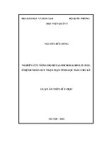 Nghiên cứu nồng độ Beta2Microglobulin máu ở bệnh nhân suy thận mạn tính lọc máu chu kỳ (LA tiến sĩ)