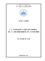 Tối ưu hóa đa mục tiêu các thông số chế độ gia công EDM điện cực định hình 