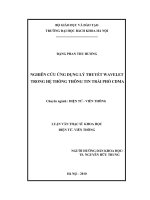 Nghiên cứu ứng dụng lý thuyết wavelet trong hệ thống thông tin trải phổ CDMA1 